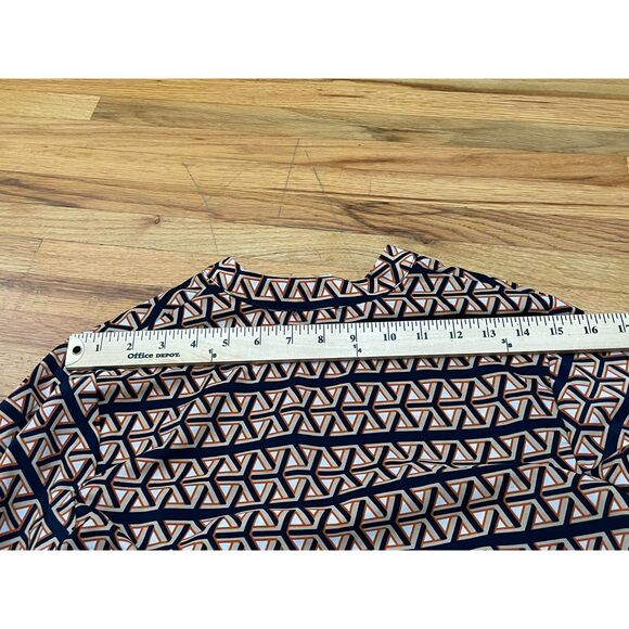 Anthropologie Francesca's Women's S Dress Brown Polyester Shift Roll Tab Sleeve - Picture 6 of 9